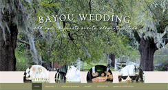 Desktop Screenshot of bayouweddings.com